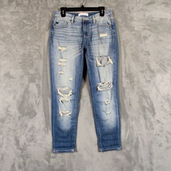 KanCan Denim - KanCan Jeans Women 28 Blue Estilo Straight Boyfriend Low Rise Denim Pants 28x28